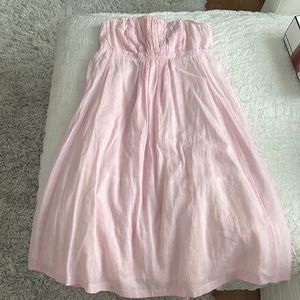 Vintage JCrew Linen Strapless Dress 6
